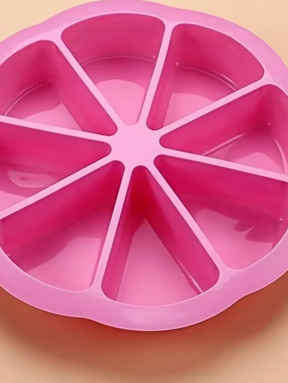 1pc Silicone Triangle Cake Mold - Non-stick, 8-hole Baking Pan, Suitable For Bro
